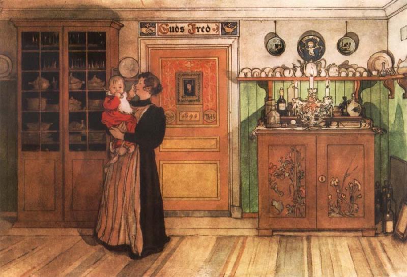 Carl Larsson Tuixt Christmas and New Years Spain oil painting art